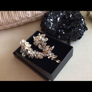 Set of three small purses and jewel shoe clips